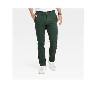 Goodfellow & Co Men's Every Wear Athletic Fit Chino Pants in forest green, 36x30